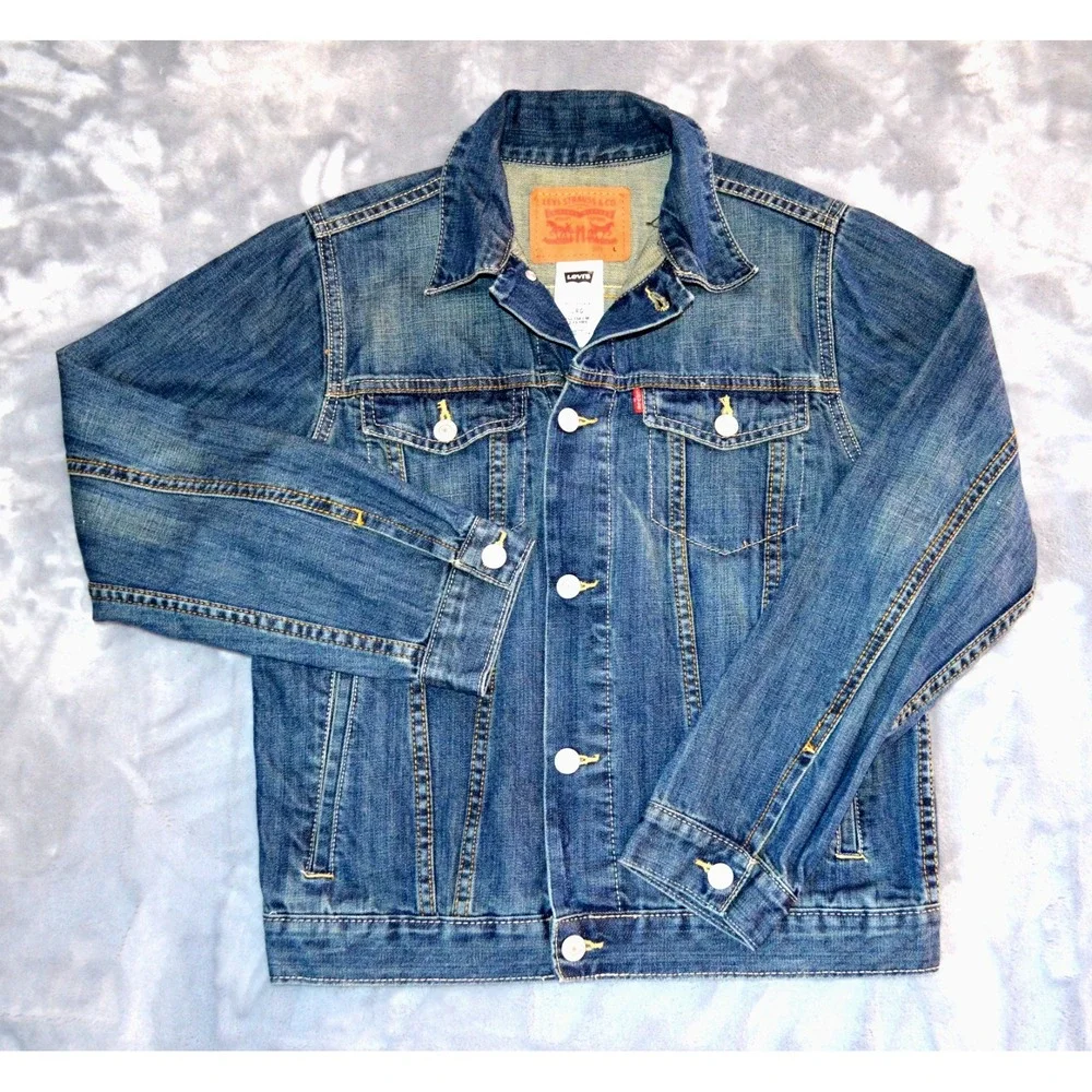 Levi's Blue Denim Trucker Jacket Girls‎ Size L (12-13 years)